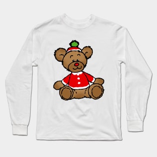 Christmas teddy bear toy Long Sleeve T-Shirt